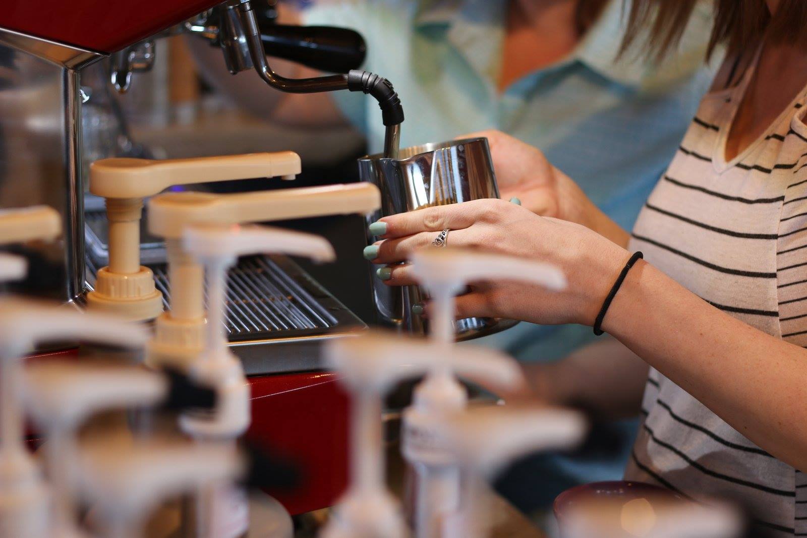 Coffee drinkers can get their coffee in the shop or delivered where they work