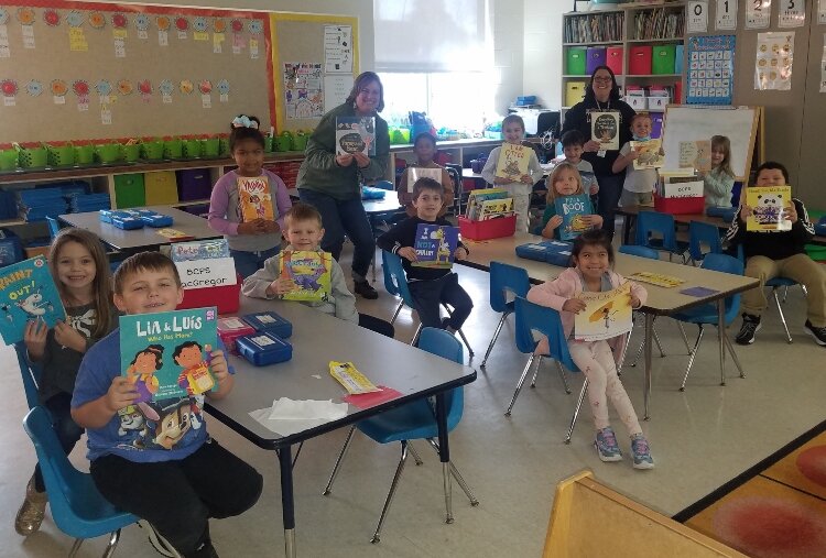 The Bay City Morning Rotary Club spearheaded an effort to create libraries inside kindergarten classrooms. One of the first schools to get the books was MacGregor Elementary.