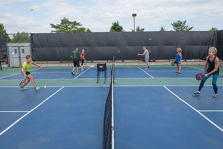 Pickleball action at the MAC - Photo Dave Trumpie