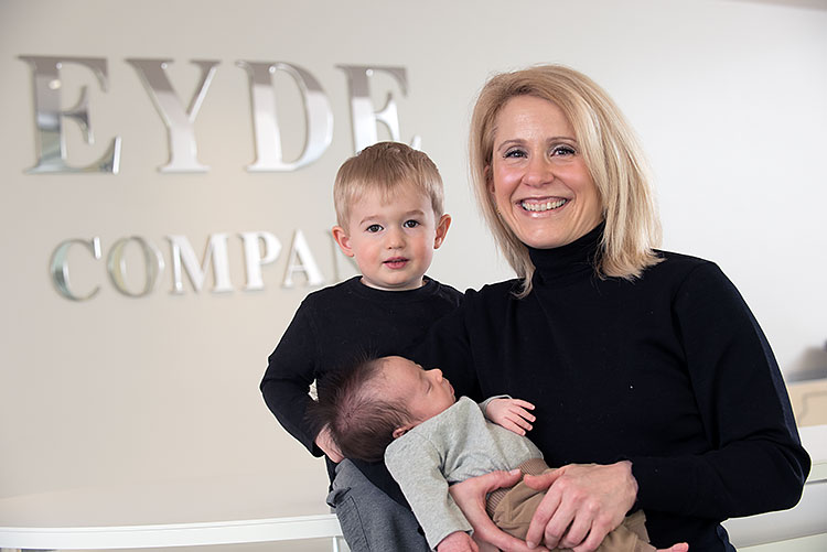 Evemarie Eyde, principal/part owner of the Eyde Company with sons Christensen and Evan - Photo Dave Trumpie