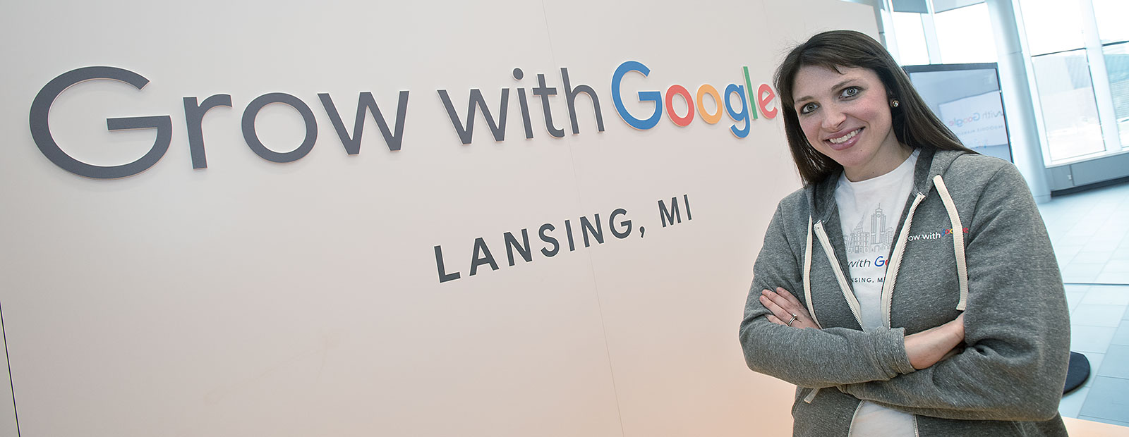 Emily Hanley of Google at the Grow with Google event in Lansing - Photo Dave Trumpie