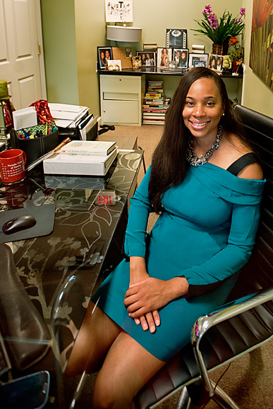 Anistia Thomas at her office in Ann Arbor