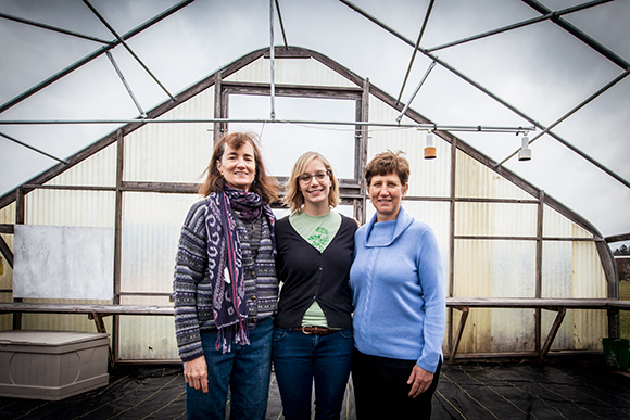 L to R Lise Anderson, Emily Canosa and Deb Lentz of Agrarian Adventure