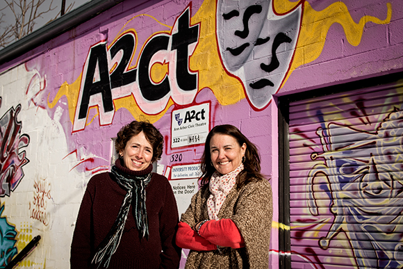 Cassie Mann and Suzi Peterson of the Ann Arbor Civic Theatre