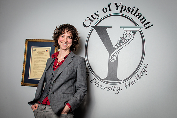 Amanda Edmonds at Ypsilanti City Hall