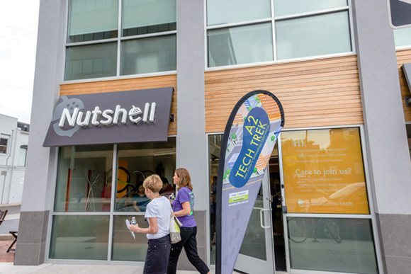 Nutshell offices at the site of the former Ann Arbor Movie Theatre