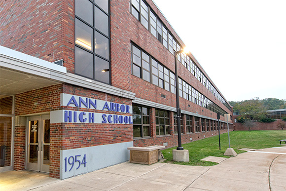 Pioneer High School - built when Ann Arbor was more affordable for teachers