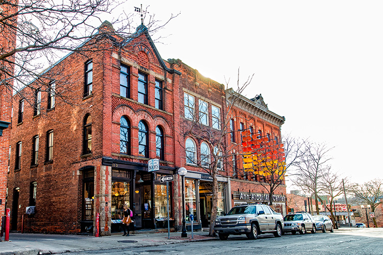 The Main Street Historic District in Ann Arbor