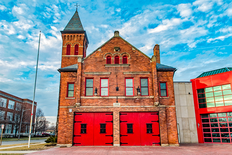 The old firehouse in the Ypsilanti Historic District