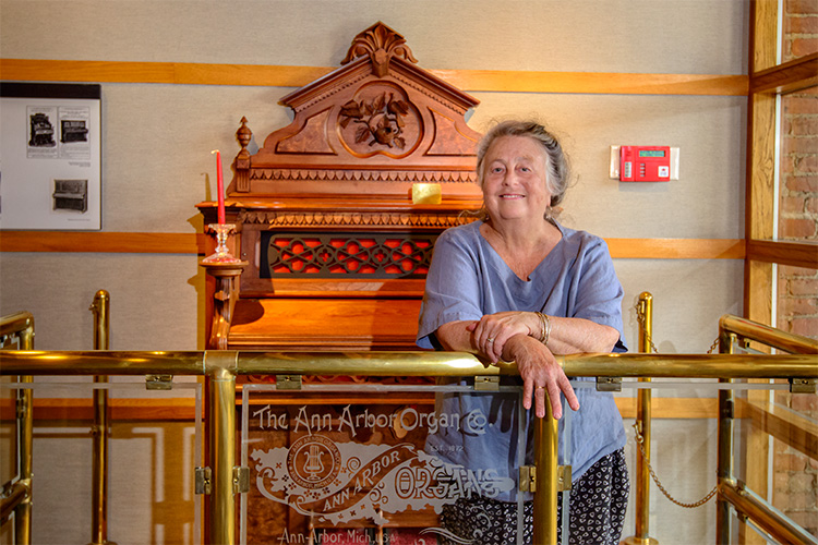 Historian Susan Wineberg at The Allmendinger Building