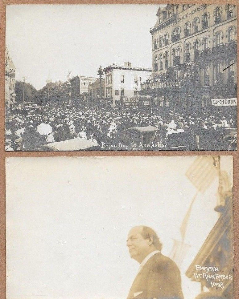 William Jennings Bryan speaks in Ann Arbor in 1908.