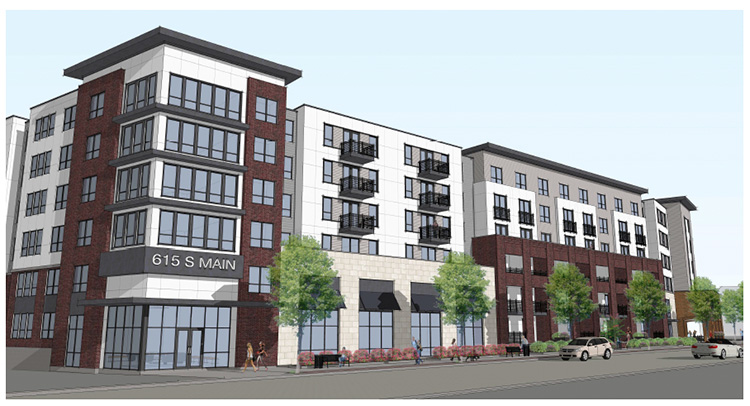 Plans for The Residences at 615 South Main