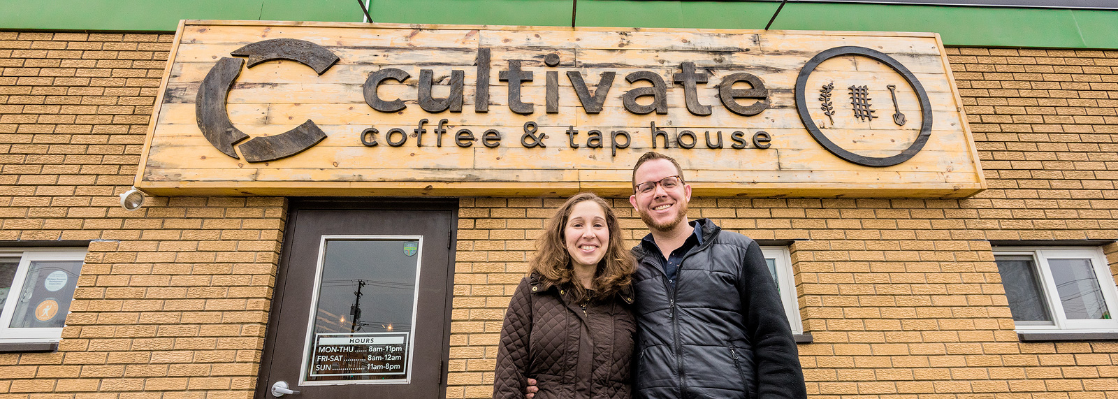 Bekah and Ryan Wallace at Cultivate Coffee and Tap House