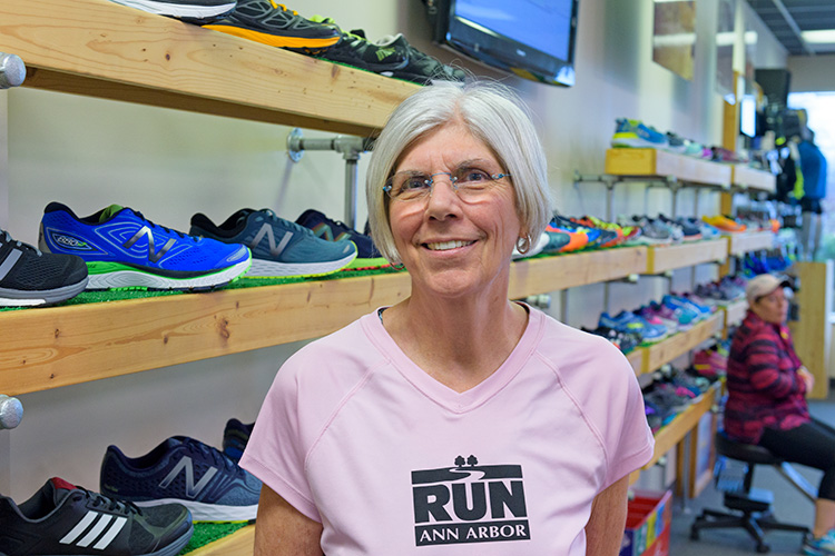 Kathleen Gina at Ann Arbor Running Company