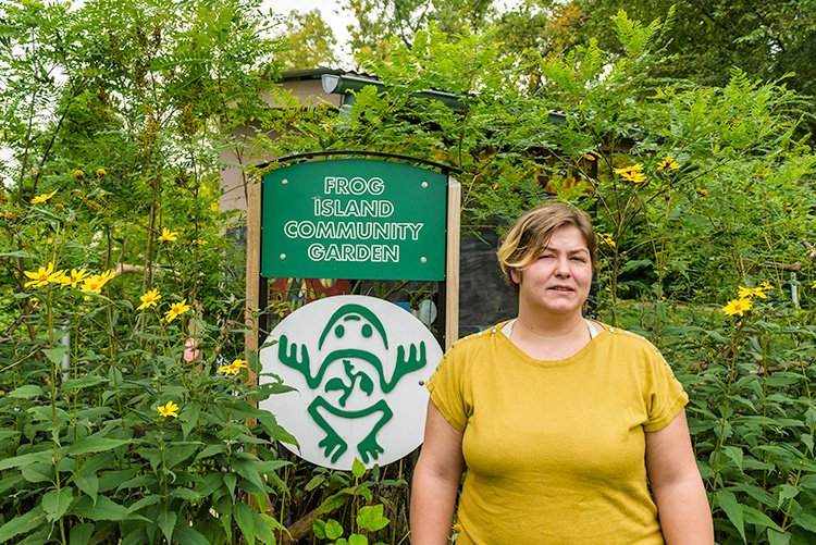 Michelle Shankwiler at Frog Island Community Garden
