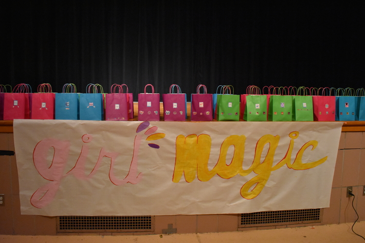 Gift bags for Girl Magic participants.