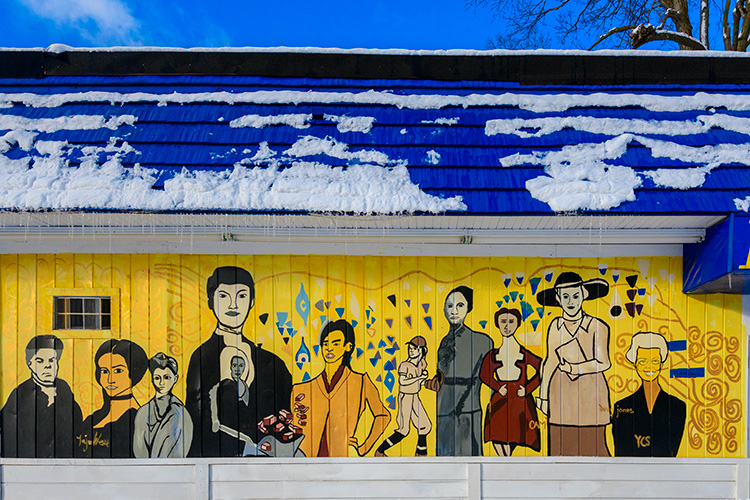 Ypsilanti Heritage Mural Project's second mural on Congress Street