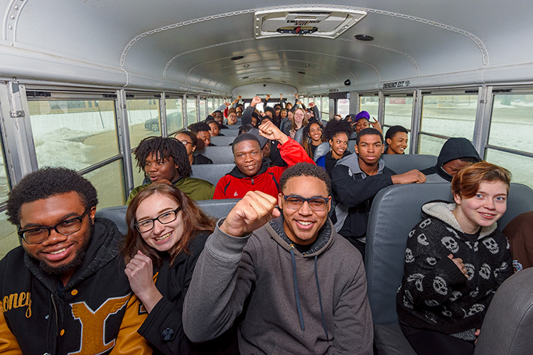 Ypsilanti Community High School students taking buses to see Black Panther