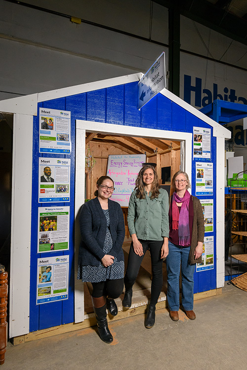 Karol Chubb, Heidi Frankenhauser and Sarah Teare at the Habit For Humanity of Huron Valley ReStore