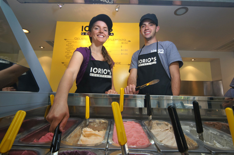 Iorio's Gelato founders Mary and Nick Lemmer.