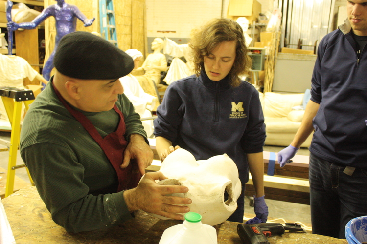 LiquidGoldConcept staff make their first cast of the Lactation Simulation Model.
