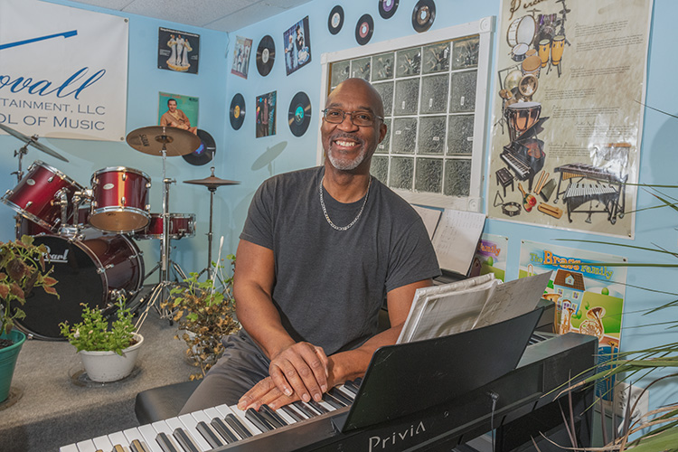 Maurice Stovall Sr., chair of the Gault Village Neighborhood Association at his School of Music