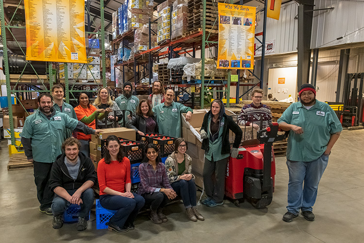 Eileen Spring with Food Gatherers employees