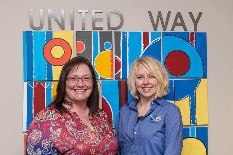 Sheila Pedersen and Amanda Reel of United Way Washtenaw