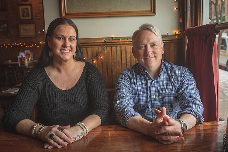 Old Town Tavern Manager Theresa McCarter and co-owner Chris Pawlicki