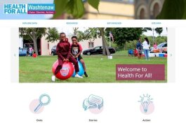 The Health for All Washtenaw website.