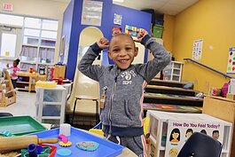 A child at one of Washtenaw ISD's affiliated partners' early education centers.