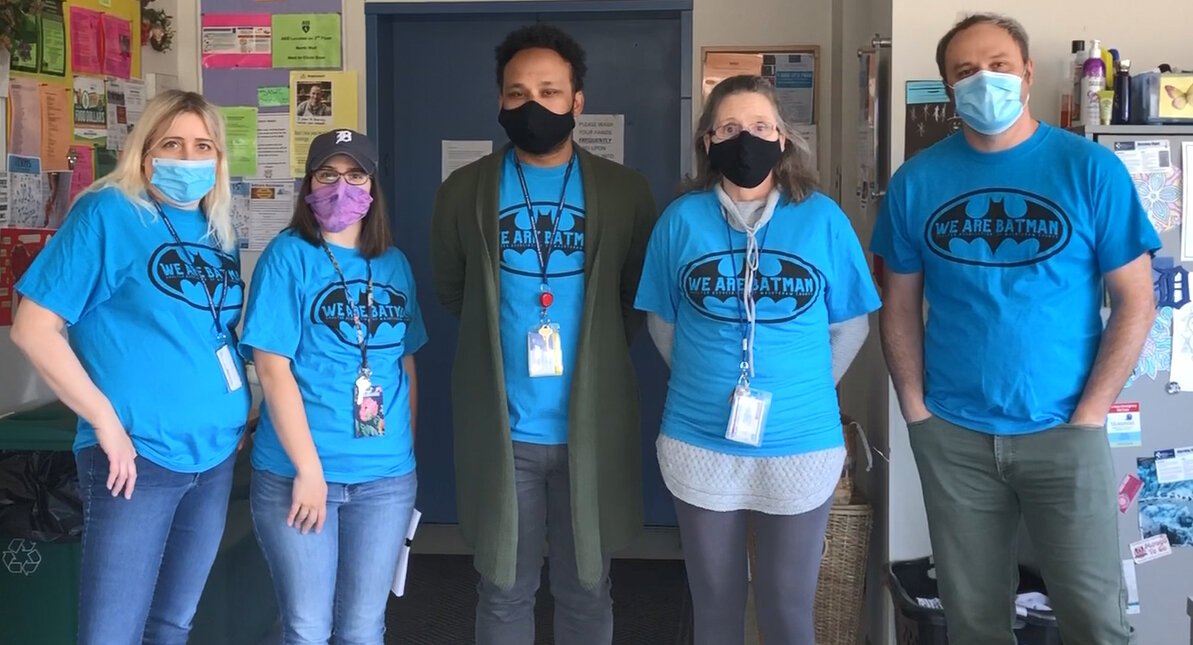 Shelter Association of Washtenaw County staff have embraced the motto "we are Batman" to signify their commitment to be wherever they're needed, whenever they're needed.