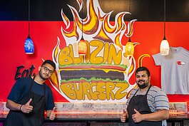 Blazin' Burgerz co-owners Farook Issa and Khaled Naser.