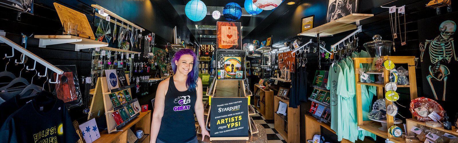 Stardust "galactic gift shop" owner Holly Schoenfield.
