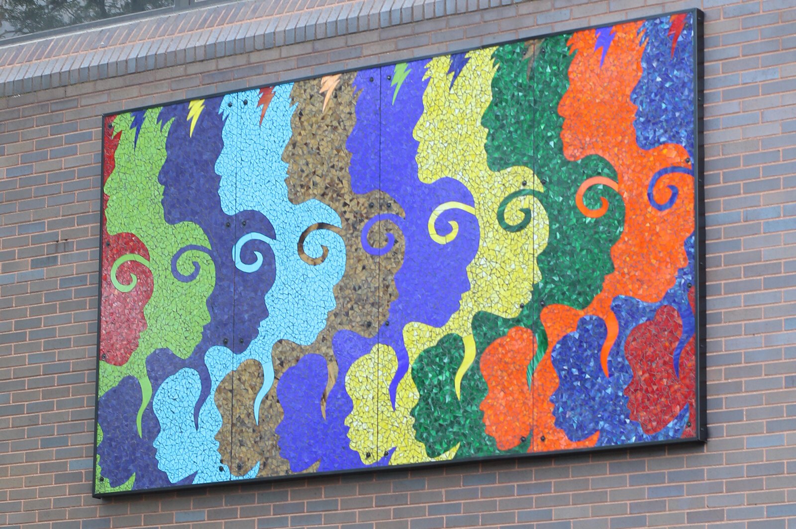 The new mosaic mural at 301 W. Michigan Ave. in Ypsilanti.
