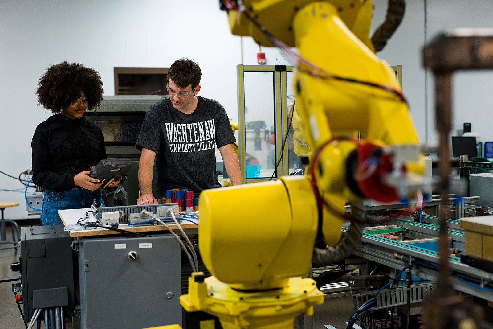 Washtenaw Community College's Robotics Lab.