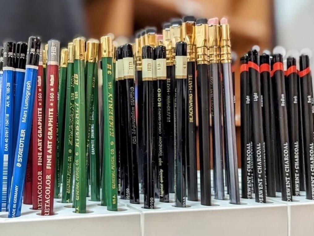 Pencils at a pop-up version of the forthcoming Ypsilanti Art Supply and Atelier.