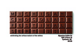 A promotional image for the Michigan Chocolate Festival.