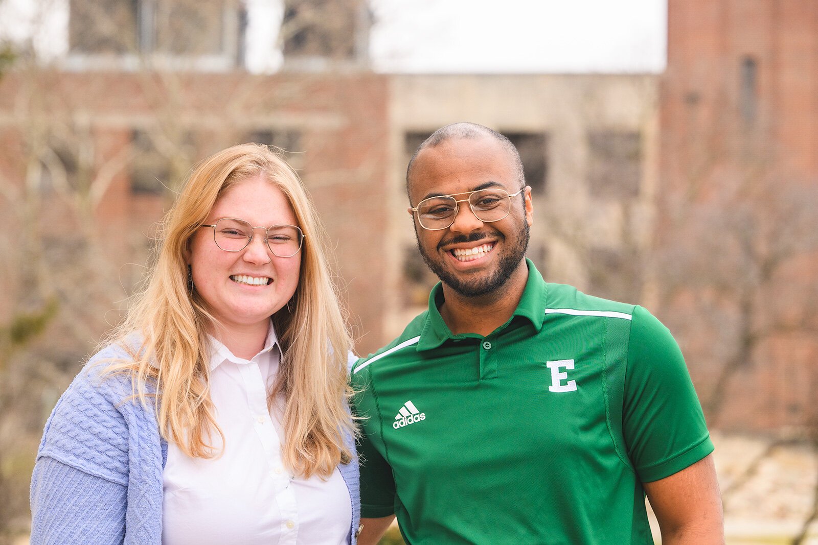 Engage @ EMU Voter Coalition members Maggie Whittemore and Lamarr Mitchell.