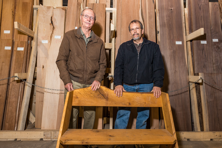 Bob Miller and Peter Smith of Pleasant Lake Hardwoods