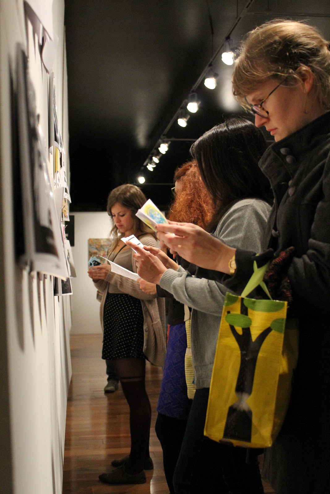 Attendees at the 2015 Zine Show at 22 North Gallery.