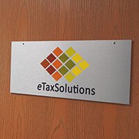 Enterprise Tax Solutions, door sign square