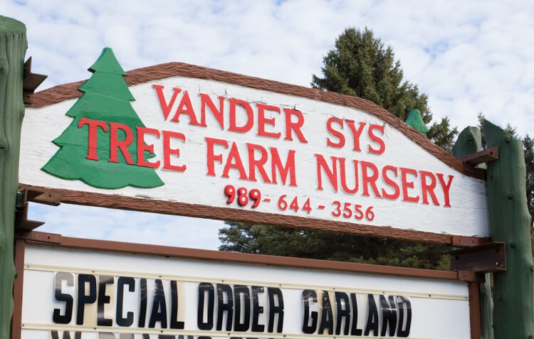 Vander Sys Tree Farm Nursery is located at 1350 N. Coldwater Road in Weidman, Michigan.