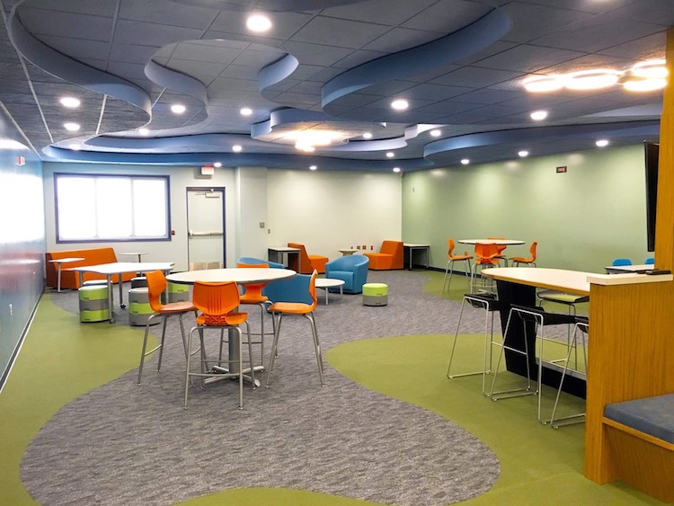 Classrooms at Morey FlexTech include open seating
