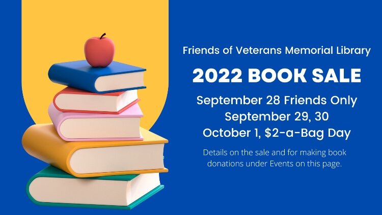 The money raised during the Friends of the Library book sale helps Veterans Memorial Library provide extras throughout the year. 