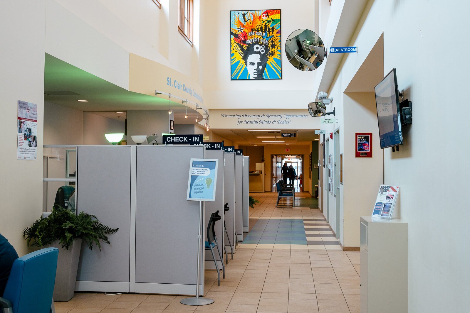 St. Clair Community Mental Health reception area