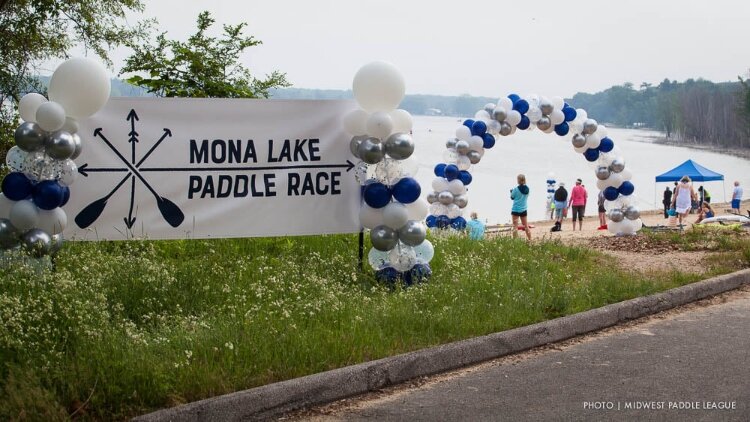 The Mona Lake Paddle Race is held in Ross Park in Norton Shores