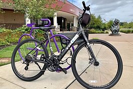 Four bicycles — two adult bikes and two children’s bikes — are now available for check-out at the library.