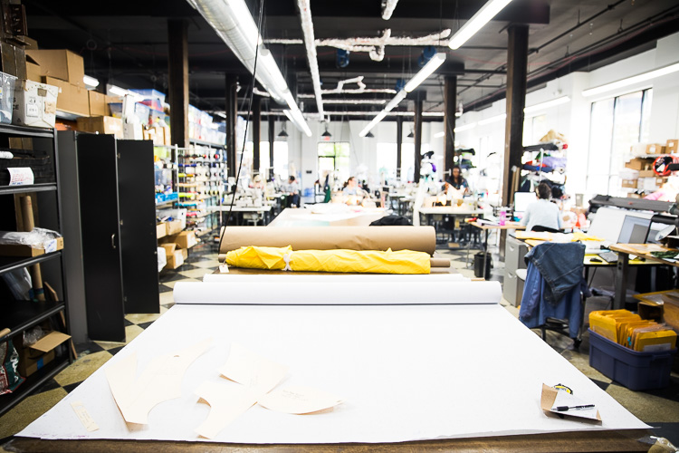 Detroit Sewn's manufacturing floor