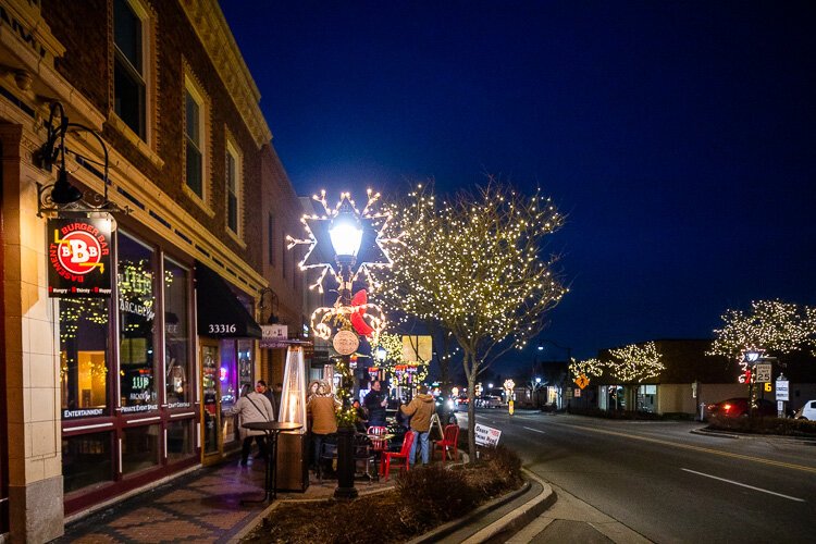 Downtown Farmington has been providing businesses free propane for outdoor heaters